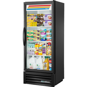 Refrigerador exhibidor de 24-7/8", 1 puerta, puertas de cristal, batientes, 3 repisas