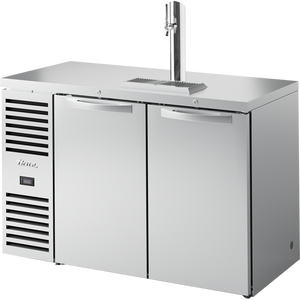 Refrigerador para bar de una zona de 52", 2 puertas, puertas sólidas, exterior de acero inoxidable