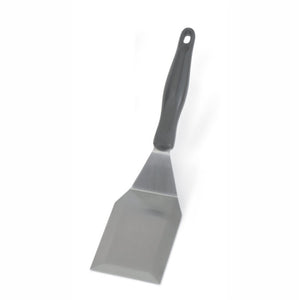 Uso rudo acero inoxidable hamburger turner con beveled edges y nylon Ergo Grip™ mango en negro