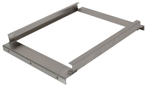 Repisa superior para mesa doble de acero inoxidable 430 calibre 18 96 x 15 pulg