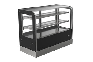 48" ancho 120 V cubed-vidrio sobre mostrador refrigerado deli exhibición carcasa con rear acceso