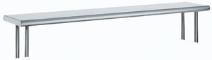 Repisa superior para mesa sencilla de acero inoxidable 430 calibre 18 48 x 12 pulg