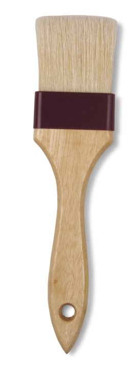 2" ancho plano wooden cerdas de jabalí brocha para repostería