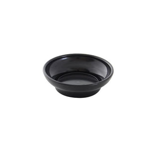 Plato para salsa de plástico 4 1/2 oz 4" negro