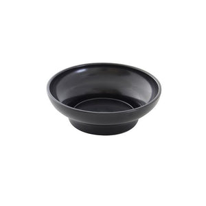 Plato para salsa de plástico 8 oz 4 3/4" negro