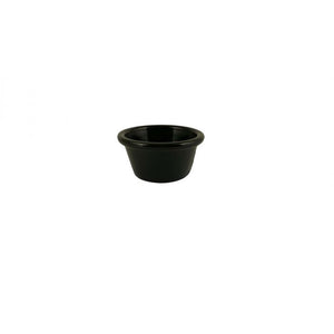 Ramekin liso de plástico 2 1/2 oz 2 7/8" negro