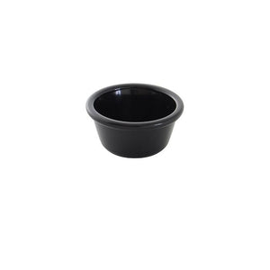 Ramekin liso de plástico 3 oz 3 1/8" negro