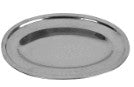 PLATO OVAL ACABADO ESPEJO 35CM/14" ACERO INOX.