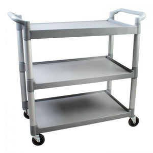 Carro bus de 3 niveles 33 1/2" x 16 1/8" x 37" gris