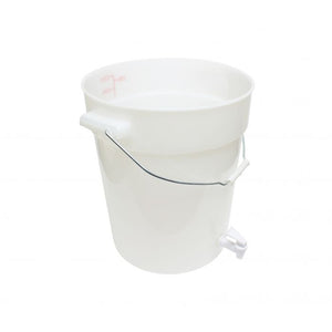 Dispensador de bebidas de polipropileno 6 gal blanco con llave