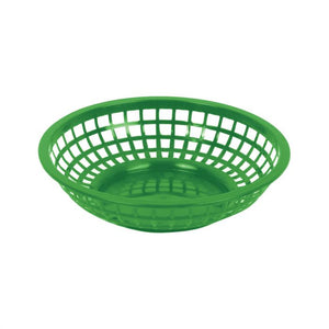 Canasta redonda de plástico 8", verde