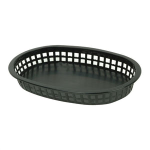 Canasta oblonga color negro 10 3/4"