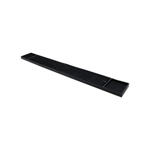 Tapete plástico para barra 27" x 3-1/4" negro