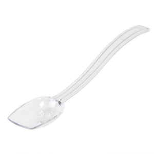 Cuchara buffet perforada de policarbonato 10" 3/4 OZ color transparente