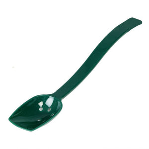 Cuchara buffet perforada de policarbonato 10" 3/4 OZ color verde