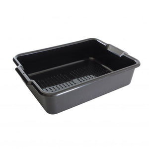 Caja bus perforada para recolección de vajilla negro