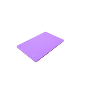 Tabla para cortar de polietileno color morado 18" x 12" x 1/2"