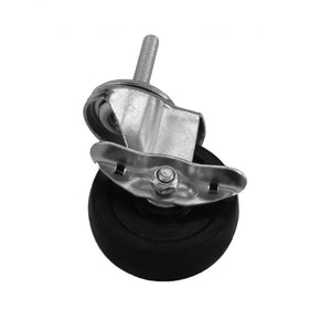 Rueda giratoria de hule 3" con freno