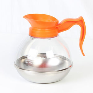 Jarra para café descafeinado de policarbonato 64 oz con base de acero inoxidable
