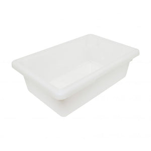 Caja para alimentos de polipropileno 3 gal blanco 12" x 18" x 6"