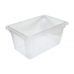 Caja para alimentos de policarbonato 13 gal transparente 18"X 26"X 9"