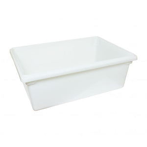 Caja para alimentos de polipropileno 13 gal blanco 18"X 26"X 9"