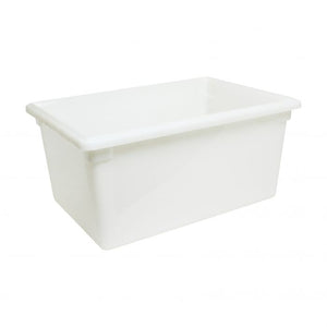 Caja para alimentos de polipropileno 17 gal blanco 18"X 26"X12"