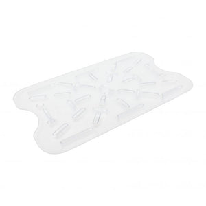 Drenador para caja de alimentos 12" x 18" policarbonato transparente