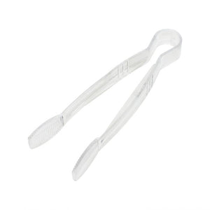Pinza con agarre plano de policarbonato 9" color transparente