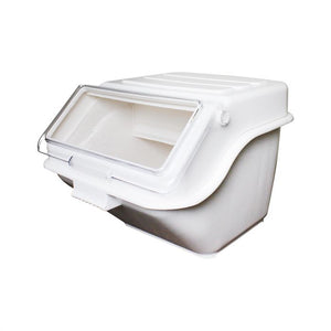 Contenedor de anaquel para ingredientes 10 galones blanco