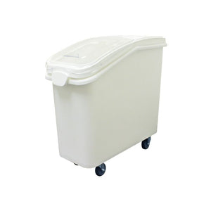 Contenedor móvil para ingredientes 21 gal con ruedas y pala