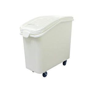 Contenedor móvil para ingredientes 27 gal con ruedas y pala