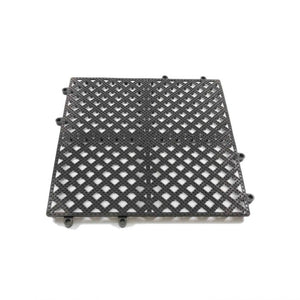 Tapete interconectable para barra 12" x 12" negro