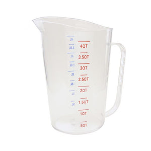 Taza medidora de policarbonato 4 L / 4 qt con medidas US y métricas