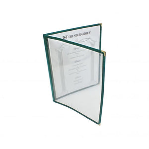 Porta menú doble 8 1/2" x 11", verde