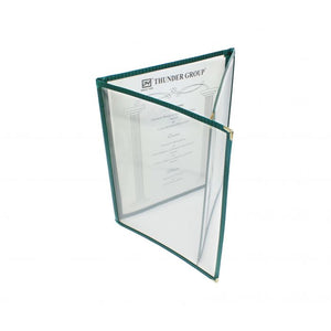 Porta menú triple 8 1/2" x 11", verde