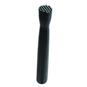 Macerador de bar de policarbonato negro 8" cabeza texturizada