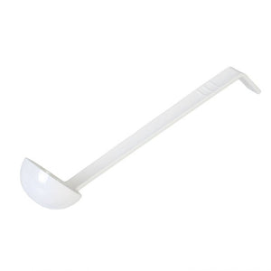 Cucharón de policarbonato de una pieza 3/4 OZ 8 1/2" color blanco