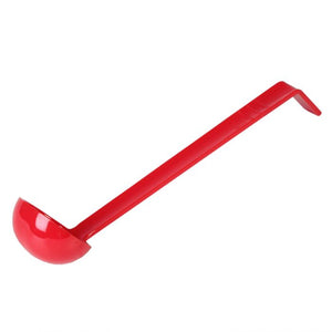Cucharón de una pieza de policarbonato 1 OZ color rojo