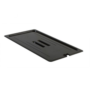 Tapa ranurada para inserto entero de policarbonato negro