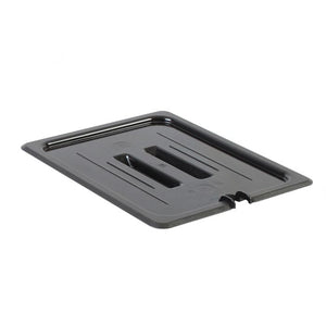 Tapa ranurada para inserto medio de policarbonato negro