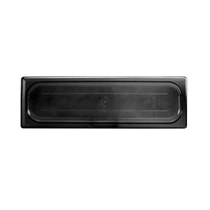 Tapa sólida para inserto medio largo de policarbonato negro