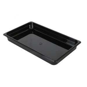 Inserto entero negro de policarbonato 2 1/2" profundidad