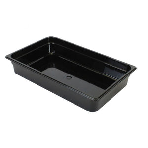 Inserto entero negro de policarbonato 4" profundidad