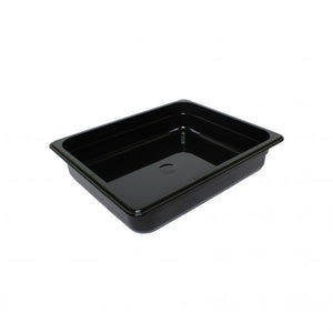 Inserto medio negro de policarbonato 2 1/2" profundidad