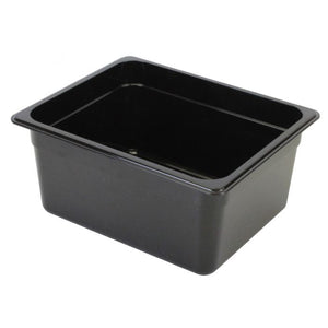 Inserto medio negro de policarbonato 6" profundidad