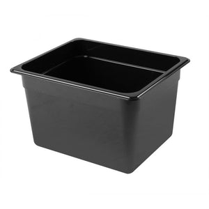 Inserto medio negro de policarbonato 8" profundidad