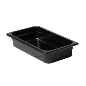 Inserto tercio negro de policarbonato 2 1/2" profundidad