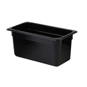 Inserto tercio negro de policarbonato 6" profundidad