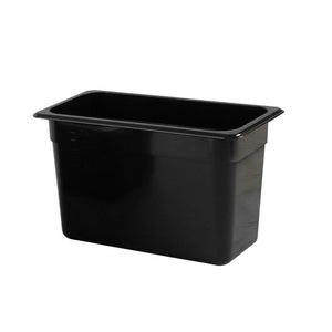 Inserto tercio negro de policarbonato 8" profundidad